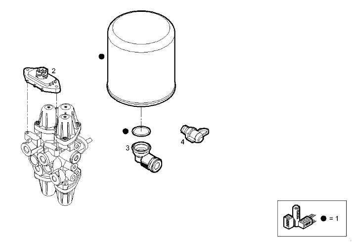 Cartouche d'asséchage d'air - 5803208328