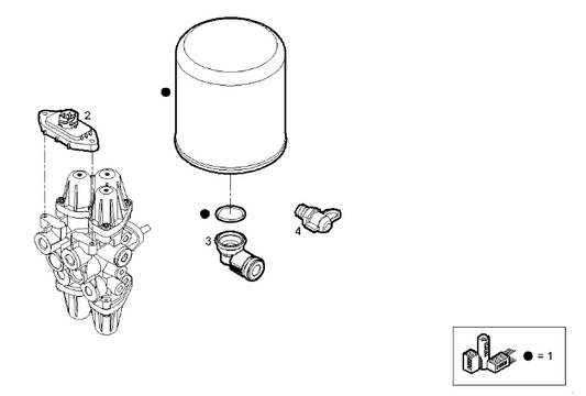 Cartouche d'asséchage d'air - 5803208328