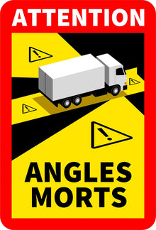 Autocollant angle mort camion - 90601