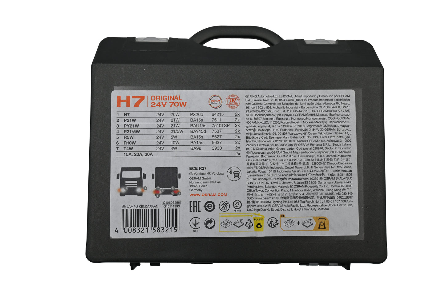 Coffret complet lampe H7 24V - CLKH724