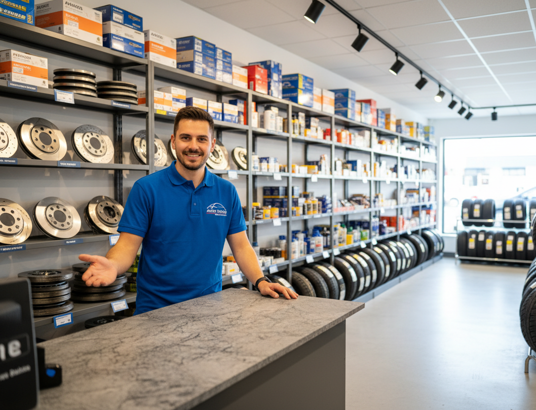 Boutique pièces détachées avec vendeur