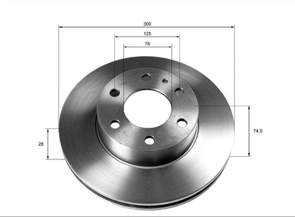 Disque de frein avant- 503612277